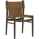 Argus Nubuck Caramel Leather Dining Chair
